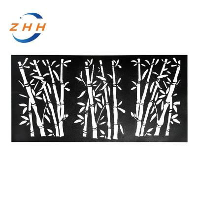 China Art Deco Custom Aluminium Garden Fence Laser Cut Outdoor Screen Metal Fence Panels Privacy Fencing Divider for sale