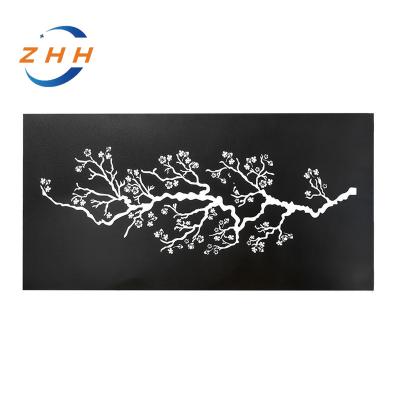 China Art Deco Laser Cut Decorative Outdoor Garden Privacy Art Metal Screens Panels Corten Steel Garden Screen for sale