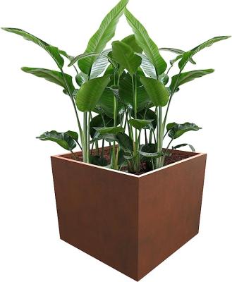 China CLASSIC Rust corten steel big planter tree corten a steel plate planter china wholesale corten steel planter for sale