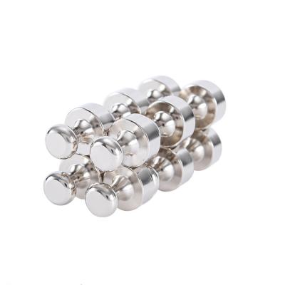 China Industrial Custom NdFEB Magnet Metal Magnetic Nail Cylindrical Shaped Magnetic Steel Nail For Office Lab for sale