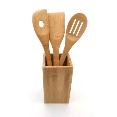 China Disposable Tailai 1USD Clearance Bamboo Wooden Spoons Set Kitchen Cooking Utensils Set & Spatula Kitchen Cooking Tools for Cookware for sale