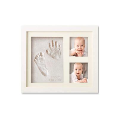 China USA Tailai Baby Picture Frame Baby Hand and Footprint Kit Footprint Photo Frame for Memory for sale