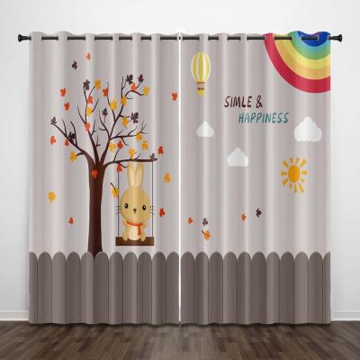 China Blackout Amazon Hot Selling OEM Accept Luxury Ready Made Cartoon Curtains For Kids for sale