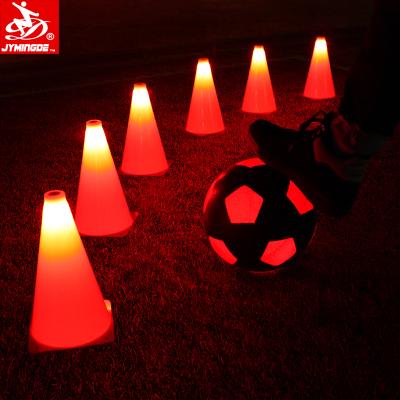 China Durable LED Light Up Glow In The Dark Soccer Football Cones Shaping Cones For Football for sale