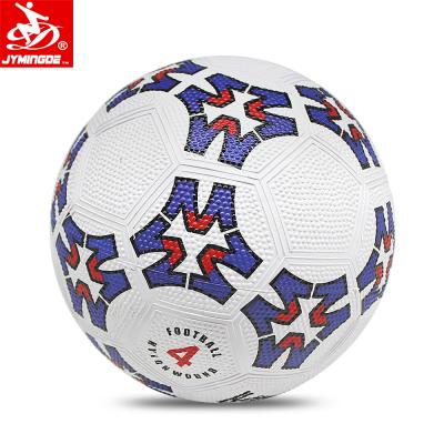 China Wholesale Custom Soccer Logo Bulk Grain Surface Rubber Outdoor Exercising Size 4 for sale