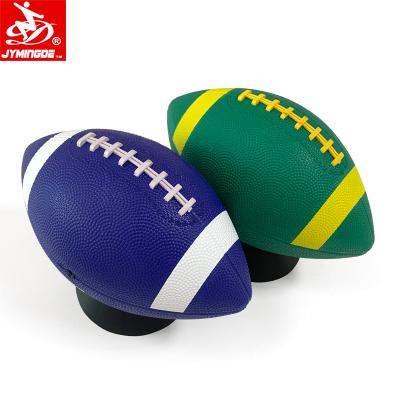 China Rubber Gifts Blue Green American Football Size 3 Custom Logo Football for sale