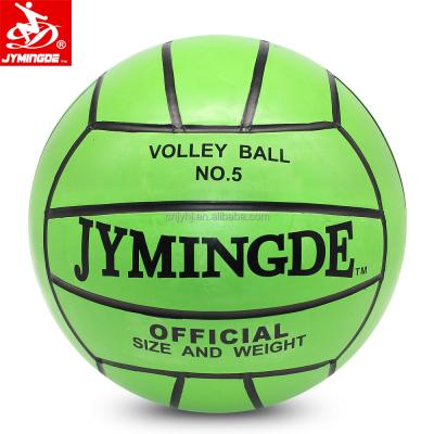 China Hot Sale Beach Volleyball Rubber Green Beach Volleyball Ball Size 5 With Black Line for sale