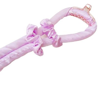 China Adjustable Arrangements 2 Heatless Hair Scrunchies Hair Clip Silk Heatless Hair Curler Set Satin Rod Headband Soft Twist Wave DIY Hair Rollers for sale