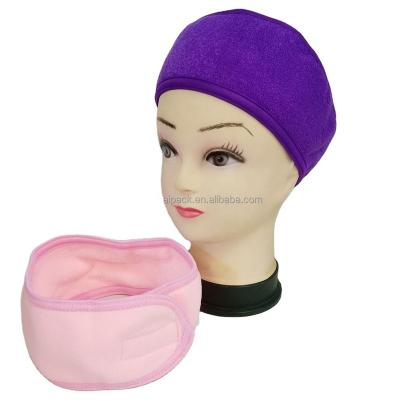 China Terry Headband Customized Unisex One Function Spa Makeup Hair Band Cloth Towel Adjustable Washable Facial Headwrap Custom Size Fits for sale