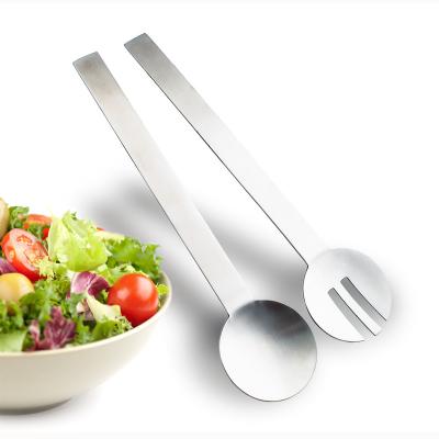 China Sustainable E-PIN Stainless Steel Salad Spoon Set / 2 Hand Salad Servers for sale