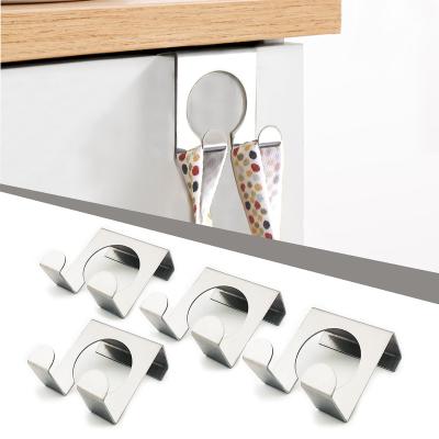 China E-PIN Sustainable Stainless Steel Over Cabinet Door Hook Set Of 4 Over Door Hook for sale