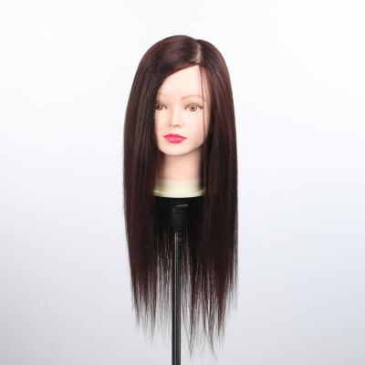 China Popular Silky Straight Hair Wave Teaching Mannequin Blend Main Animal Hair And Synthetic Hair Blend for sale