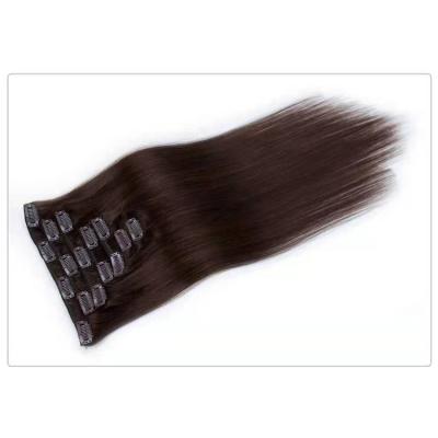 China Pure original natural hair 10 inch hair clip extension for sale