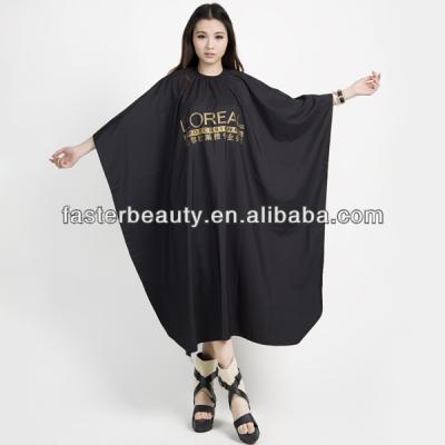 China Adjust Metal Snap Neck Closure 2015 Newly Designed Hair Dressing Capes, Apron For Haircut, Black And Hair Dye Shampoo for sale