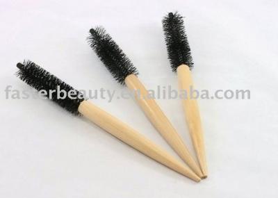 China Cushion boar bristle wood natural hair brush for sale