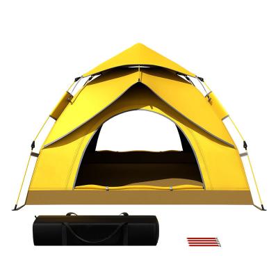 China Trigone/V-type Ground Outdoor Multi Folding Single Folding Camping Tent Professional Quick Opening Sunscreen And Rain Proof Person Nail Tent for sale