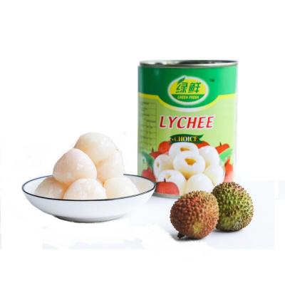 China Chinese new season fresh fruit factory supply canned all-part tin package 425g/567g canned lychee in syrup for sale