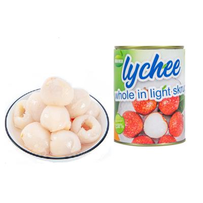 China Factory supply new season chinese culture boxed all-part tin package cannned fruit cannd lychee/lychee in syrup for sale