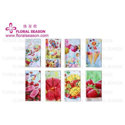 China QUICK DRY Custom Microfiber Kitchen Towel With Good Water Absorption Digital Printing Towel for sale