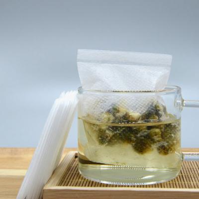 China Biodegradable Disposable Tea PLA Square Heat Sealed Empty Tea Bag Without Label for sale