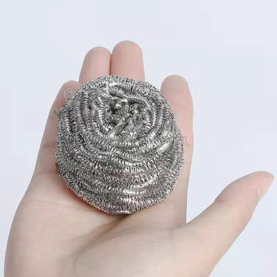 China Sustainable Kitchen Use 304 SS Scourer 30g Stainless Steel Pan Scourer Silver for sale