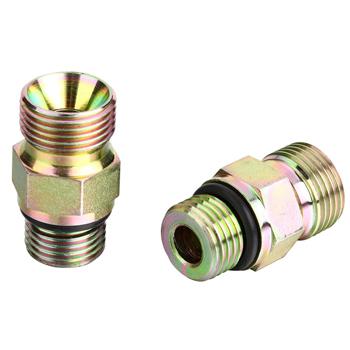 China Industrial Tooling High Pressure Male BSP Hose Adapter Nipple Fittings For Hydraulic Pump Straight Adapter for sale