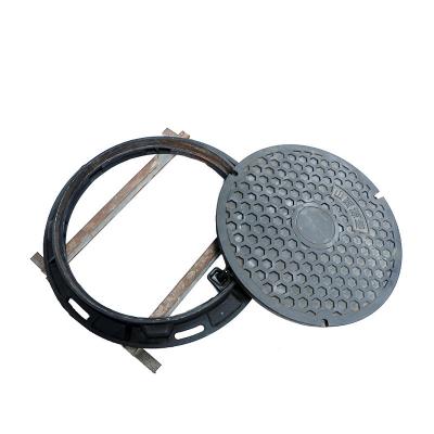 China Iron Customized High Quality Square Round Cast Ductile Iron Manhole Cover For Foundry for sale