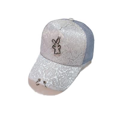 China IRON COMMON Ring On The Brim Customized Mesh Baseball Cap fashion for sale