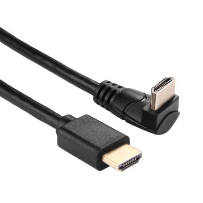 China Wholesale monitor gold plated 90 degree 2k*4k right angle hd micro mi cable for hdtv lcd hd tv for sale