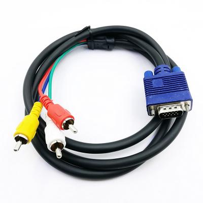 China COMPUTER VGA to rca splitter cable 15 pin VGA to rca 3 splitter cable for sale