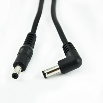 China Telecommunication 5V DC Power Supply 90 Degree Right Angle DC Plug Cable For Laptop Computer Adapter for sale