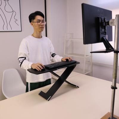 China Mordern Wide Size Structure X-Type Ergonomic Panel Adjustable Keyboard Tray for sale