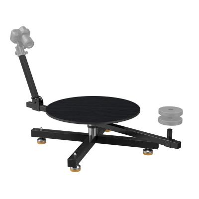 China Stainless Steel 360 Rotating Photography Turntable Platform Display Stand Rotating Turntable 360 ​​Degree Spinner, Rotating Camera Slider 150KG for sale