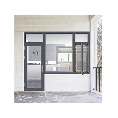 China Thick Profile House / Hotel / Swing Customized Windproof Apartment / Office Aluminum Door And Window for sale