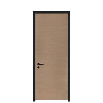 China Best Option Modern Flush Delight Soundproof Eco-Friendly Interior Wooden Doors Brown for sale