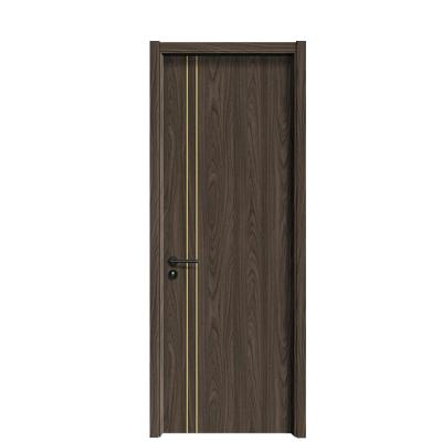 China Simple design modern interior plywood wooden swing door in UAE design pictures for home for sale