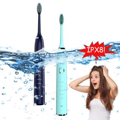 China Food Grade Dupont Nylon Stiffens Speed ​​5 100 Days Battery Life Waterproof IPX8 Sonic Electric Toothbrush Silent Smart Kids for sale