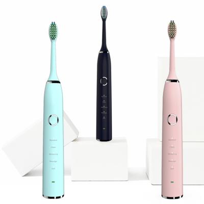 China Food Grade Dupont Nylon Stiffens Speed ​​5 100 Days Battery Life IPX8 Waterproof Silent Children 360 Degree Automatic Electric Toothbrush for sale