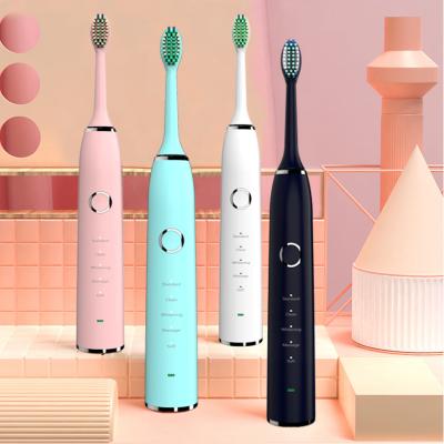 China Food Grade Dupont Nylon Stiffens Speed ​​5 100 Days Battery Life IPX8 Waterproof Customized Electric Toothbrush With Less Noise for sale