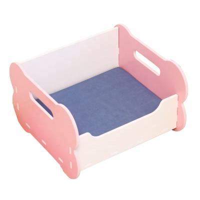 China Breathable Indoor Pet Bed Kennel PVC Panel Dog Bed for sale