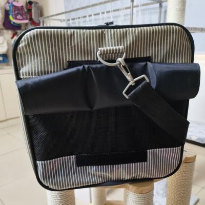 China LEISURE pet carrier for small cats and medium dogs with locking safety zippers, padded shoulder and carry strap for sale