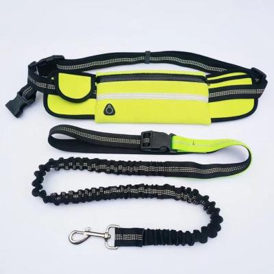 China Hot Selling Viable Adjustable Hands Free Dog Leash With Pocket For Running Jogging Dog Collar for sale