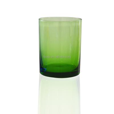 China Home/resturant/hotel hand blown solid color tumbler smoke glass drinking mug with color for sale