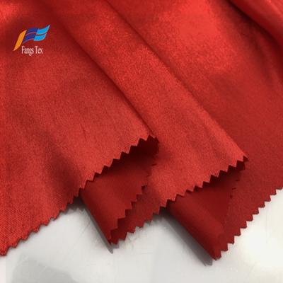 China 100% anti-static polyester75D*100D at good price to wedding decoration upholstery cheap satin fabric for sale