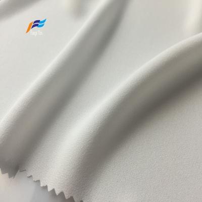 China Antistatic 100%Polyester 75*75D Dobby Gorgette Plain Dyed Chiffon Fabric For Dress for sale