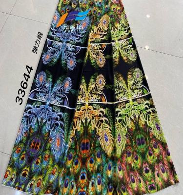 China Other hot sale floral print satin fabric screen print satin fabric screen print satin for woman dress for sale