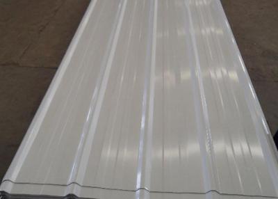 China Z40 - Z275g Galvanised Sheet Roofing , Thick 0.6mm Powder Coated Corrugated Sheets for sale