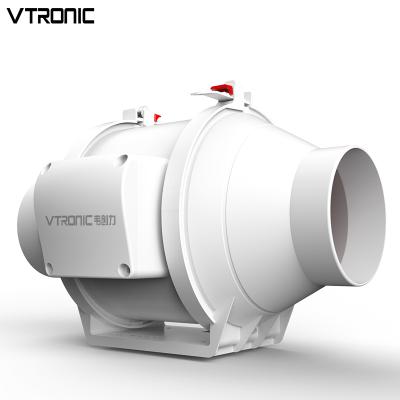 China Vtronic Hotels 4 Inch Pipe Ventilation Kitchen Duct Silent Split Fan for sale