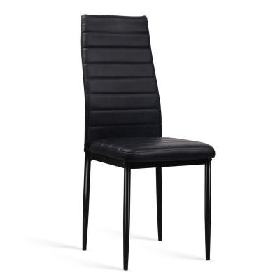 China Dining Chair Dining Chairs Leather Back High Porcelain Modern Design Cheap Metal Legs for sale