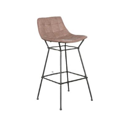 China Rustic Kitchen Counter Height Upholstered Bar Chair for sale